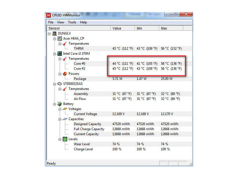 HWMonitorPro - Kiểm tra nhiệt độ máy tính